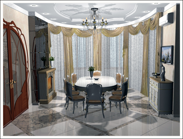 Классическая столовая